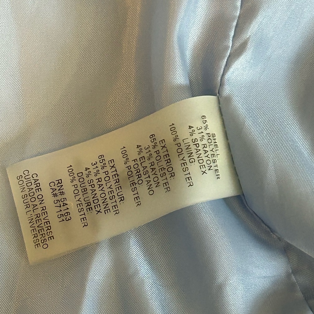 Calvin Klein Women's Sky Blue Blazer - Picture 6 of 7